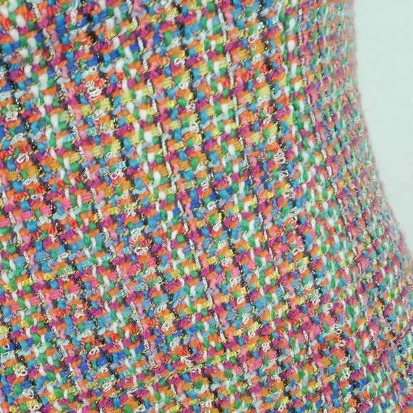 House of CB Gabrielle Tweed Multicolor Midi Dress Bodycon Small Strapless NWT - Picture 9 of 9